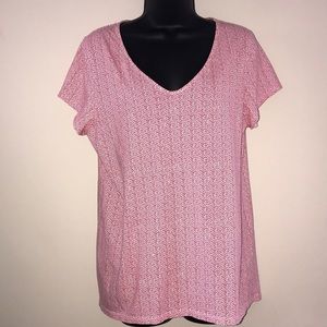 J. Jill Pink Short Sleeve Tee